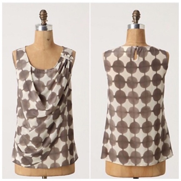 Anthropologie Tops - Anthropologie Maeve Quantum Dot Draped Top